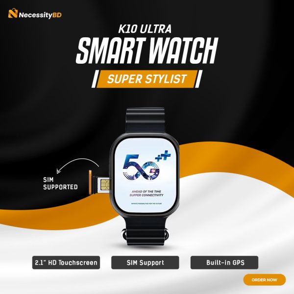 K10 Ultra SIM Support Smartwatch