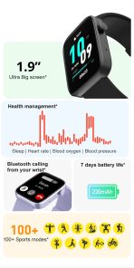 COLMI P71 Bluetooth Calling Smart Watch IP68 Waterproof Smart Notifications Voice Assistant Smart Watch - Image 7