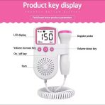 Baby Fetal Sound Detector with LCD Display – Fetal Doppler Heart Rate Monitor - Image 5