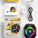 MEMO CX12 Mobile Phone Cooler Rechargeable Cooler Radiator with Digital Display and Battery