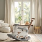 4-in-1 Ride On Rocking Horse Toy for Toddlers | Plastic Rocking Horse with Safety Push Handle | Ideal Birthday & Holiday Gift (1–3 Years) - Image 5