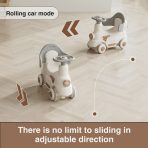 4-in-1 Ride On Rocking Horse Toy for Toddlers | Plastic Rocking Horse with Safety Push Handle | Ideal Birthday & Holiday Gift (1–3 Years) - Image 6