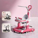 4-in-1 Multi-Functional Baby Walker | Adjustable Height, Foldable Plastic Baby Walker with Music & Lights (Up to 20KG Load) - Image 3