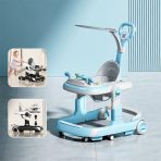 4-in-1 Multi-Functional Baby Walker | Adjustable Height, Foldable Plastic Baby Walker with Music & Lights (Up to 20KG Load) - Image 4