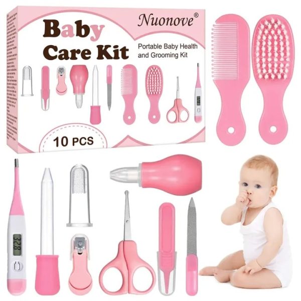 Baby Health Care Kit, Newborn Baby Care Accessories 10 PCS,Portable Baby Care Kit Nursing Baby Heath and Grooming