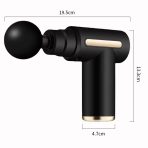 Mini Electric Massage Gun Pain Relief USB Rechargeable Body Massager (Silver Color) - Image 3