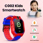 COO2 Sim Supported Kids Smart Watch (RED)