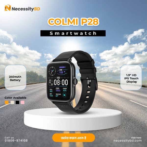 COLMI P28 Plus Smart Watch Black