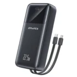 Awei P106K 10000mAh 22.5W Fast Charging Digital Display Power Bank Black