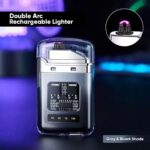 Electric Arc Lighter – গ্যাস লাইটার বারবার কিনতে ক্লান্ত? USB Rechargeable সল্যুশন - Black