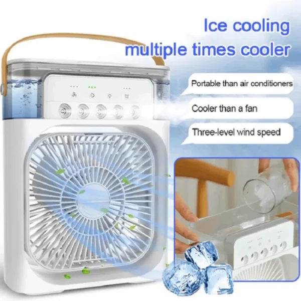 Portable Air Conditioner Cooling Fan Mini Portable Fan Air Cooling fan Air Cooler Fan For Room Humidifier Purifier Mist Color